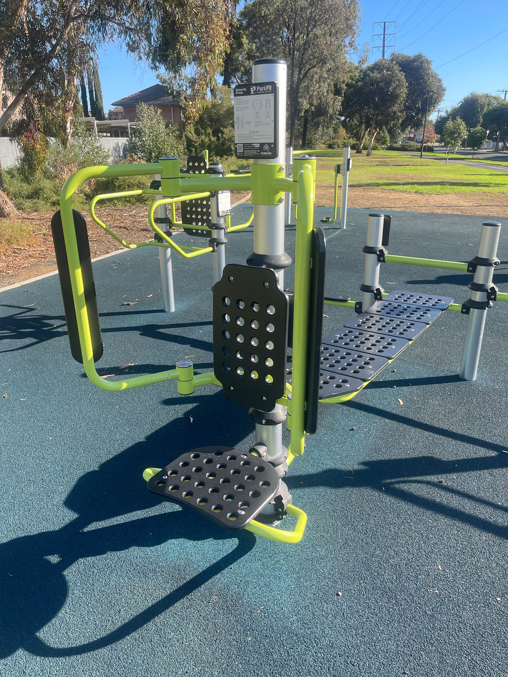 butterfly press public outdoor fitness equipment